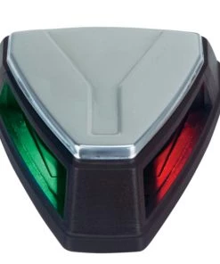 Perko 12V LED Bi-Color Navigation Light - Black/Stainless Steel [0655001BLS]