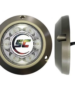 Shadow-Caster LED Lighting Shadow-Caster SC3 Series Underwater Light - Full-Color Change - 12-Color Standard Or Unlimited Colors W/Shadow-NET [SC3-CC-ALSM] Marine Lighting