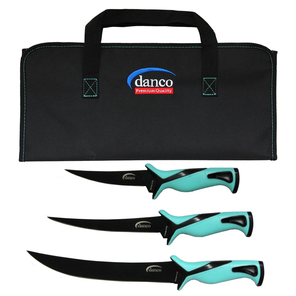 Fillet And Release Fishing Co. Danco Pro Series Knive Kit With Rollup Bag