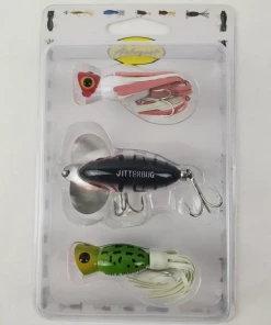 Fillet And Release Fishing Co. All Freshwater Lures Arbogast Triple Threat Hula Popper And Jitterbug 3 Pack