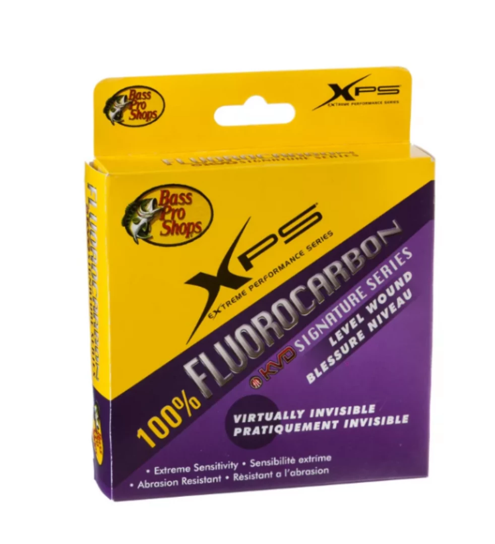 Fillet And Release Fishing Co. All Terminal Tackle Bass Pro Shops XPS KVD Signature Series 100% Fluorocarbon Fishing Line 800yd