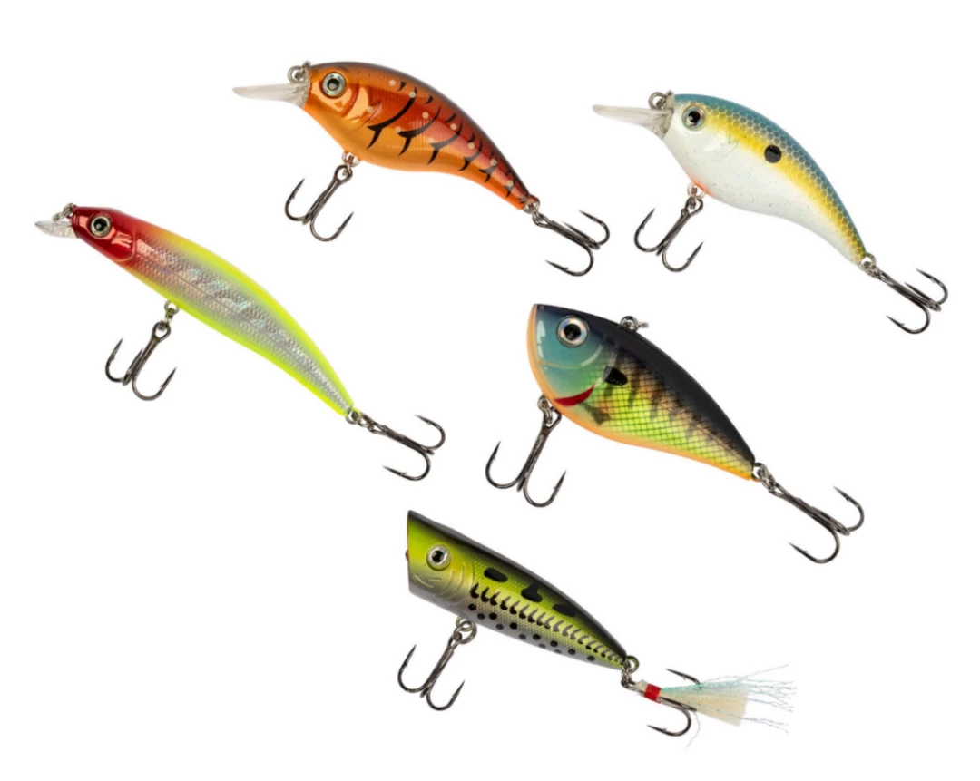 Fillet And Release Fishing Co. All Freshwater Lures Ozark Trail 5-Piece Assorted Fishing Lure Pack