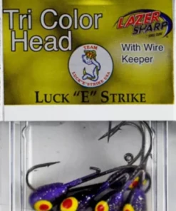 Fillet And Release Fishing Co. Luck E Strike Tri Color Teardrop Jig Heads