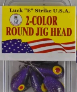 Fillet And Release Fishing Co. Luck E Strike Tri Color Teardrop Jig Heads