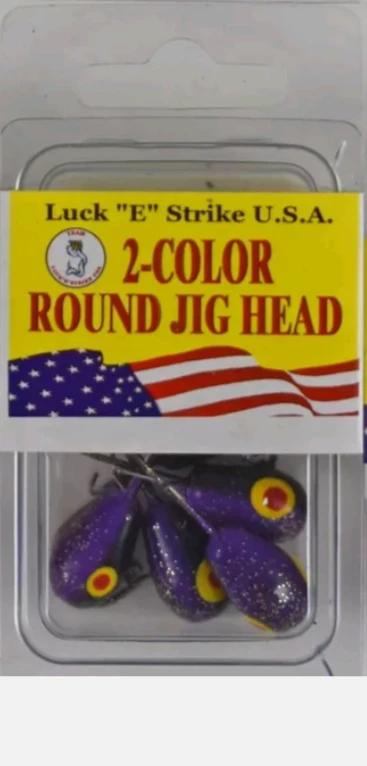 Fillet And Release Fishing Co. Luck E Strike Tri Color Teardrop Jig Heads