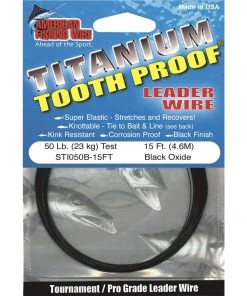 Fillet And Release Fishing Co. All Terminal Tackle American Fishing Wire Titanium Tooth Proof Leader Wire