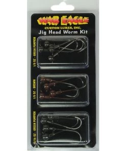 Fillet And Release Fishing Co. All Terminal Tackle War Eagle Jig Head Worm Kit