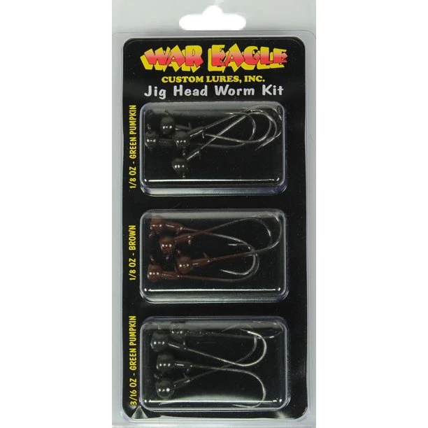 Fillet And Release Fishing Co. All Terminal Tackle War Eagle Jig Head Worm Kit