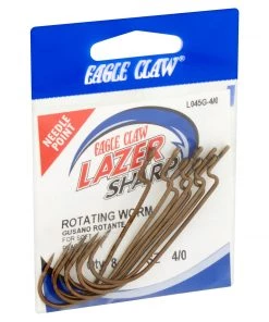 Fillet And Release Fishing Co. All Terminal Tackle Lazer Sharp Z-Bend Rotating Worm Hook