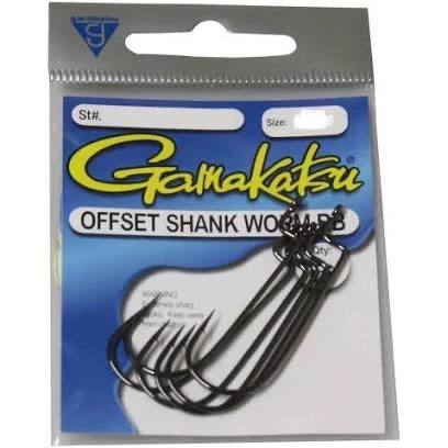 Fillet And Release Fishing Co. All Terminal Tackle Gamakatsu Offset Shank Round Bend Worm Fish Hooks