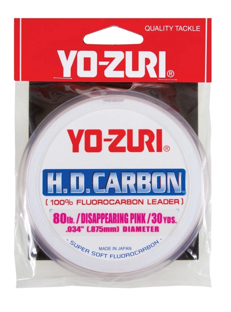 Fillet And Release Fishing Co. Yo-Zuri HD Carbon Disappearing Pink 30 Yards Fluorocarbon Leader