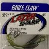 Fillet And Release Fishing Co. All Terminal Tackle Eagle Claw Lazer Sharp Weighted Worm Hooks Green