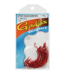 Fillet And Release Fishing Co. All Terminal Tackle Gamakatsu Offset EWG Worm Hooks Black - Value Pack