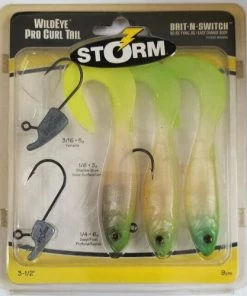 Fillet And Release Fishing Co. Storm Wildeye Pro Curl Tail Kit 3.5